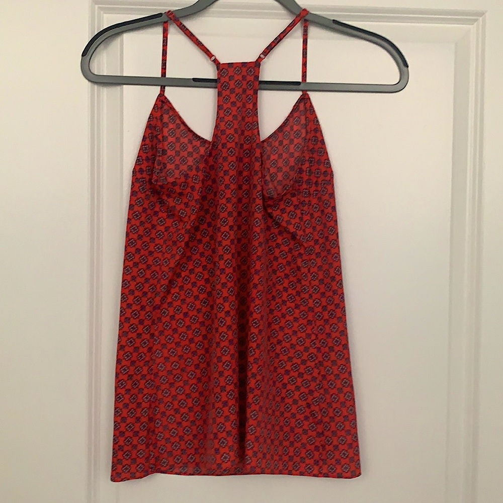 J Crew Factory printed tank top size 00 - Picture 2 of 2